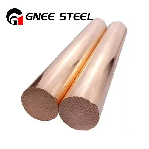 Tooj liab Nickel Round Bar